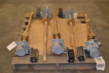 LOT OF 5 DUFF NORTON LDM10006-491B WORM GEAR ACTUATOR ASSEMBLIES