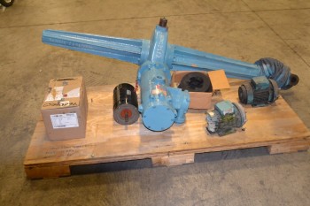 LOT OF 5 ASSORTED AC ELECTRIC MOTORS, .5 HP-.85 HP