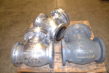 LOT OF 3 VELAN SWING GATE CHECK VALVES