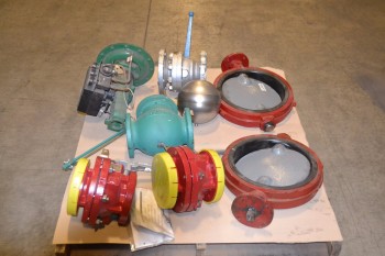 1 PALLET OF ASSORTED VALVES AND REPLACEMENT PARTS
