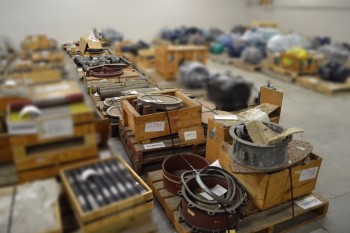 11 PALLETS OF ASSORTED VALVES, FLANGES AND PIPES