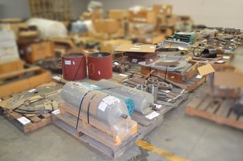26 PALLETS OF ASSORTED STEEL, LINERS, PLATES, RODS, ROLLERS