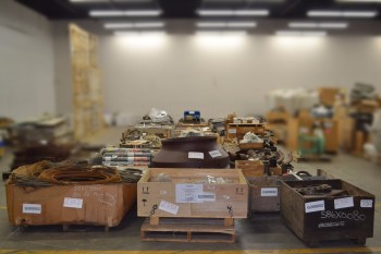 38 PALLETS OF ASSORTED MISCELLANEOUS STEEL, COVERS, LINERS, RODS