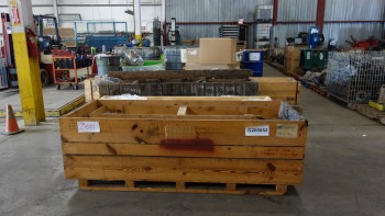 LOT OF ASSORTED CRATES OF SHAFTS, WIEGAND HEATERS, SHOCK ABSORBENTS