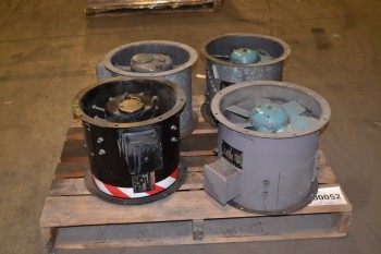 LOT OF 4 15IN WOODS AEROFOIL FAN/VENTILATOR 3450RPM