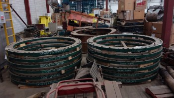 2 STACKS OF 72 IN SLIP ON PRESSURE BOUNDARY FLANGES