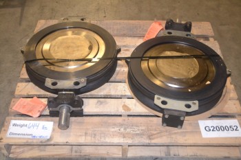 LOT OF 2 KEYSTONE K-LOK 360-589 BUTTERFLY VALVES