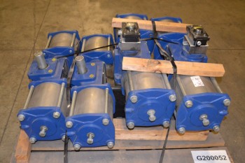 LOT OF 4 MORIN B-2700-D000 PNEUMATIC ROTARY ACTUATORS