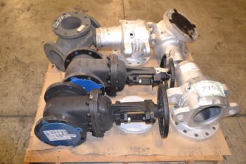 1 PALLET OF ASSORTED VALVES AND REPLACEMENT PARTS