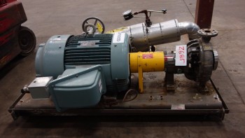FLOWSERVE DURCO MK3 STD BOILER FEED CENTRIFUGAL PUMP W/ TECO 25HP MOTOR
