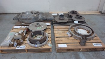 4 PALLETS OF ASSORTED STAINLESS PUMP PARTS, IMPELLERS, SEALS