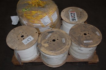 LOT OF ASSORTED BRAIDED NYLON ROPE