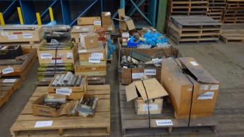 8 PALLETS OF ASSORTED HARDWARE, BOLTS, STUDS, NUTS, SUPER BOLTS