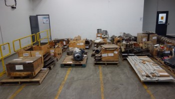 21 PALLETS OF ASSORTED MISCELLANEOUS STEEL, PLATES, BEAMS, ROLLERS