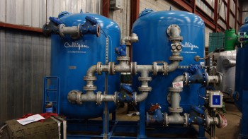 CULLIGAN WASTEWATER DISCHARGE TREATMENT SOLIDS FILTRATION TANK