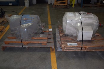 LOT OF 2 ASSORTED 575V-AC AC MOTOR, WESTINGHOUSE 7.5HP, GE 10HP