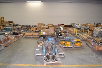 13 PALLETS OF ASSORTED POWER TRANSMISSION, GEARS, SPROCKETS