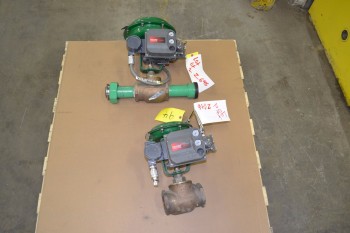 LOT OF 2 BAUMANN 2IN 250 BRONZE THREADED CONTROL VALVE