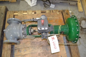 FISHER ET 667 4IN 150 FLANGED STEEL CONTROL VALVE