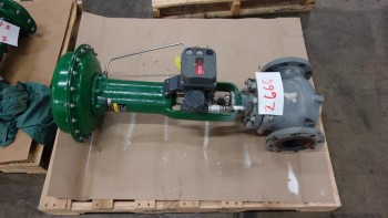 FISHER ET 667 4IN 150 FLANGED STEEL CONTROL VALVE