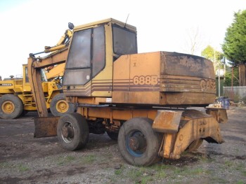 Case 688B Excavator on Wheels