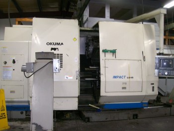 Okuma LU45-2 4-Axis Dual Turret CNC