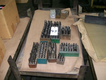 Steel Stamps, Alpha/Numeric, Nine (9) Sets