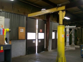 Floor Mounted Jib Crane, 1/2 Ton Capacity with no Hoist