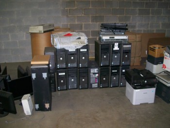 Computer CPU\'s, Qty 16, Monitors, Qty 9, and Printers, Qty 6