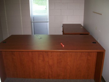 Office With One (1) L Shaped Executive Desk
