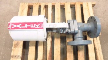 VALTEK 3 IN STAINLESS PNEUMATIC FLANGED CONTROL VALVE