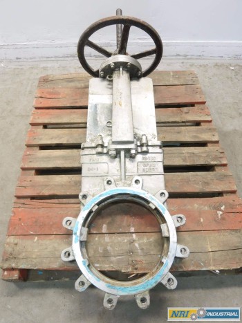 FNW 12 IN STAINLESS FLANGED KNIFE GATE VALVE