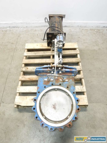 LVC 16 IN PNEUMATIC STEEL FLANGED KNIFE GATE VALVE
