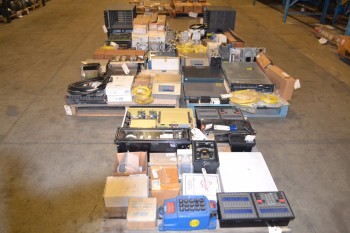 5 PALLETS OF ASSORTED ELECTRICAL WIRE, INTERFACE PANELS