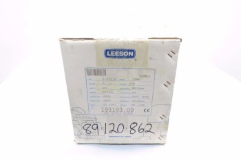 LEESON C100T17FZ3C 193193.00 3 HP ELECTRIC MOTOR