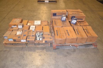 2 PALLETS OF ASSORTED CONDUIT FITTINGS COVERS, CONNECTORS
