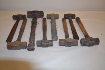 LOT OF 8 ASSORTED SLEDGEHAMMERS