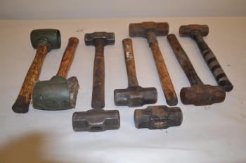LOT OF 7 ASSORTED SLEDGEHAMMERS