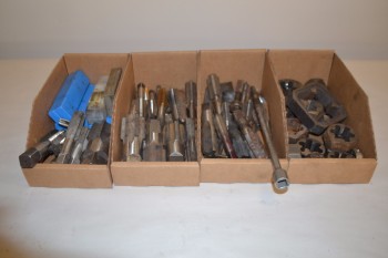 LOT OF ASSORTED TAPS AND DIES