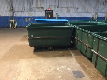 Green Tub Carts Lot of 3