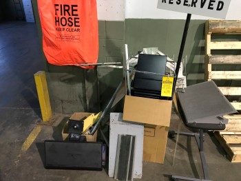 Lot of metal Misc Office and computer supplies