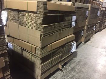 48 Pallets of Cardboard Boxes