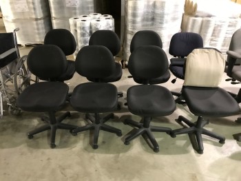 8 Black Conference Chairs