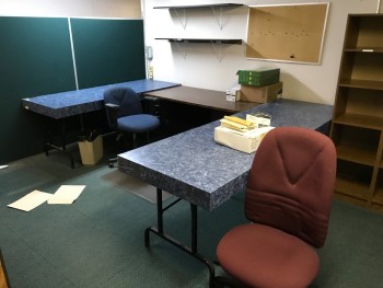 Lot of items located in the common area of the upstairs office space