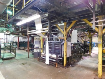 Scutcher/softner pads Menzel with 2003 Mahlo 1999 weft straightener