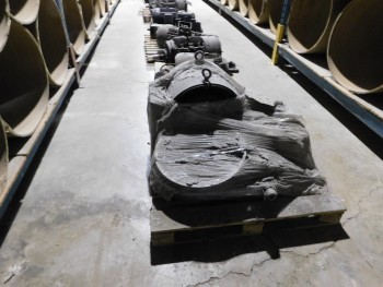 1 Electric Motor with Parts and Housing on pallet