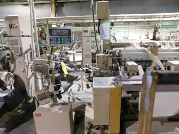 2002 Tsudakoma 230 cm ZAX Air Jet Looms with mechanical tuckers