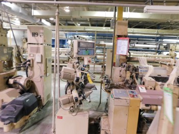 2002 Tsudakoma 230 cm ZAX Air Jet Looms with mechanical tuckers
