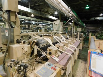 2002 Tsudakoma 230 cm ZAX Air Jet Looms with mechanical tuckers