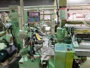 1998 Tsudakoma 210 cm ZAX Air Jet Looms with air tuckers